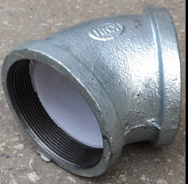 镀锌衬塑管件玛钢管件镀锌衬塑弯头衬塑45度弯头衬塑内丝弯头