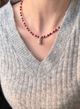 好事花生新中式红花生项链