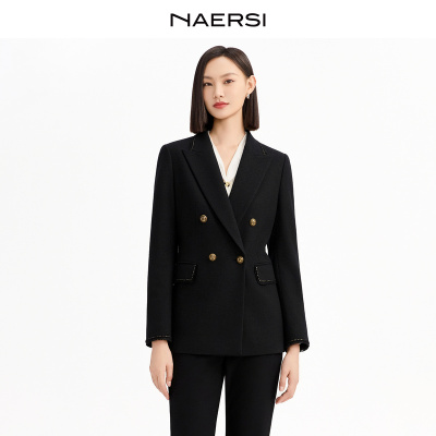 NAERSI/娜尔思商场同款西装外套时尚气质25年冬季新款通勤百搭