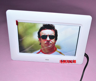 电子相册内存卡SD1G照片播放送礼物数码 相框精美 包邮 7英寸白色