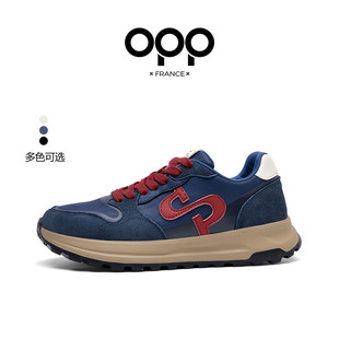 OPP德训鞋男士2026新款防滑耐磨运动鞋休闲鞋时尚拼色潮流阿甘鞋