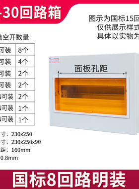 配电箱国标非标工程PZ30回路箱明装空开箱暗装强电箱大小工地开关