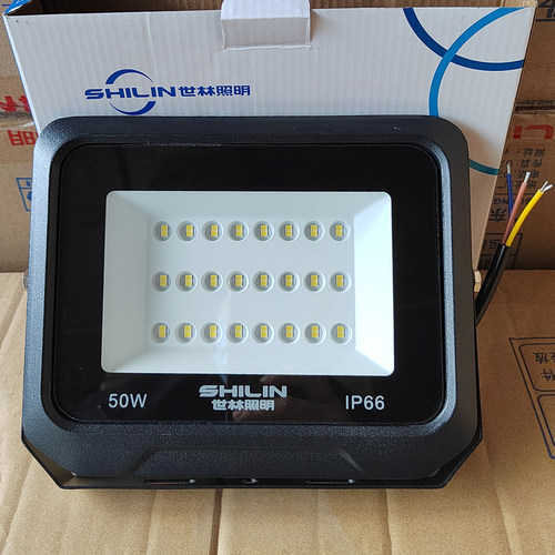 世林户外照明投光灯50W防雨100W