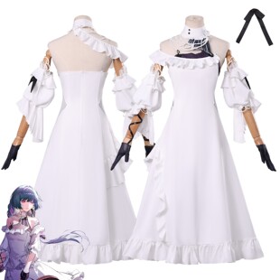 【高配版】鸣潮cos服弗洛洛白裙动漫游戏二次元角色连衣裙女角色