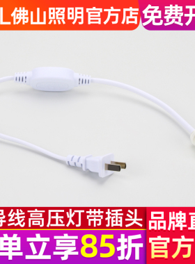 FSL 佛山照明 led灯带接头2835双排灯珠无导线高压220V电源插头