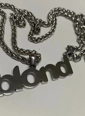 New letter pendant sweater chain necklace