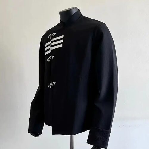 Asymmetricmetalbucklejacket