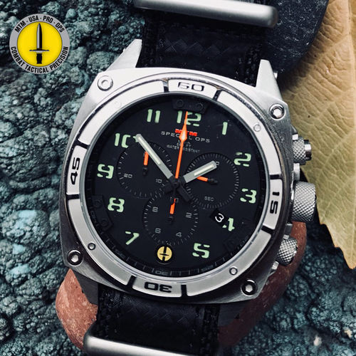 多功能战术可计时防水军表