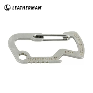 Leatherman莱泽曼钥匙扣工具快挂不锈钢多功能开瓶器D型扣 930378