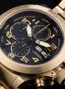 MTM美国希尔曼SHERMAN3-GER军方限量腕表钛金属14K镀金收藏级手表