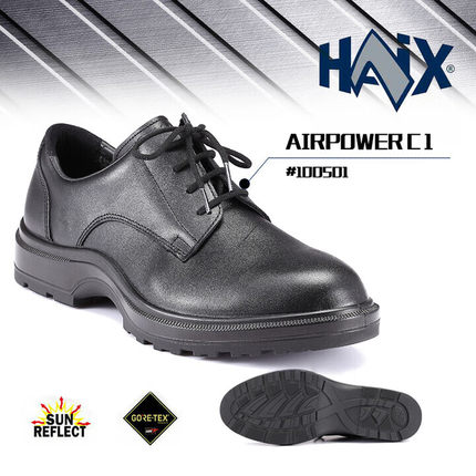 德国Haix皮鞋C1 防水皮革商务休闲工装靴秋季男鞋执勤鞋低邦牛皮