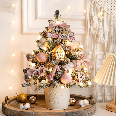 圣诞树新款小型迷你桌面摆件