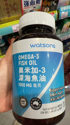 香港代购原装进口奥米加-3深海鱼油-EPA-DHA1000毫克200粒现货