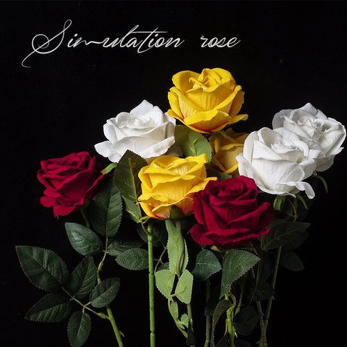 ins风仿真花拍照道具单支装饰花