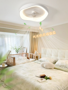 2025新款 纳维亚吊扇集成卧室书房 主卧室房间灯现代简约大气斯堪