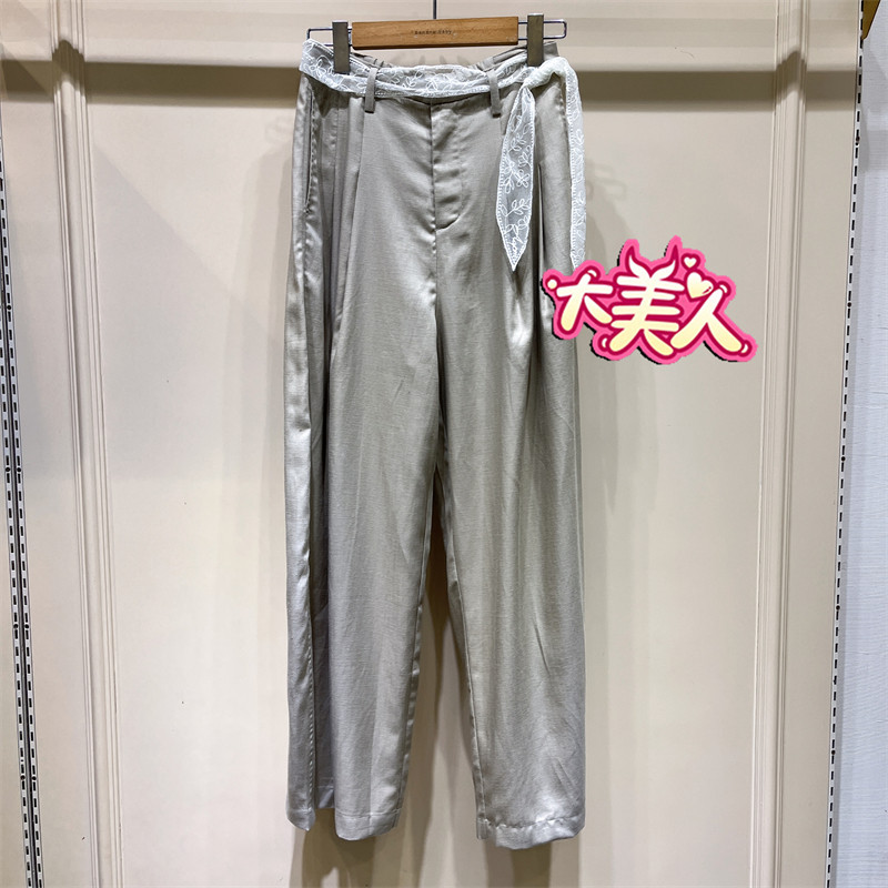 B2S2K226-699BANANABABY2026夏季香蕉宝贝专柜正品飘带休闲阔腿裤