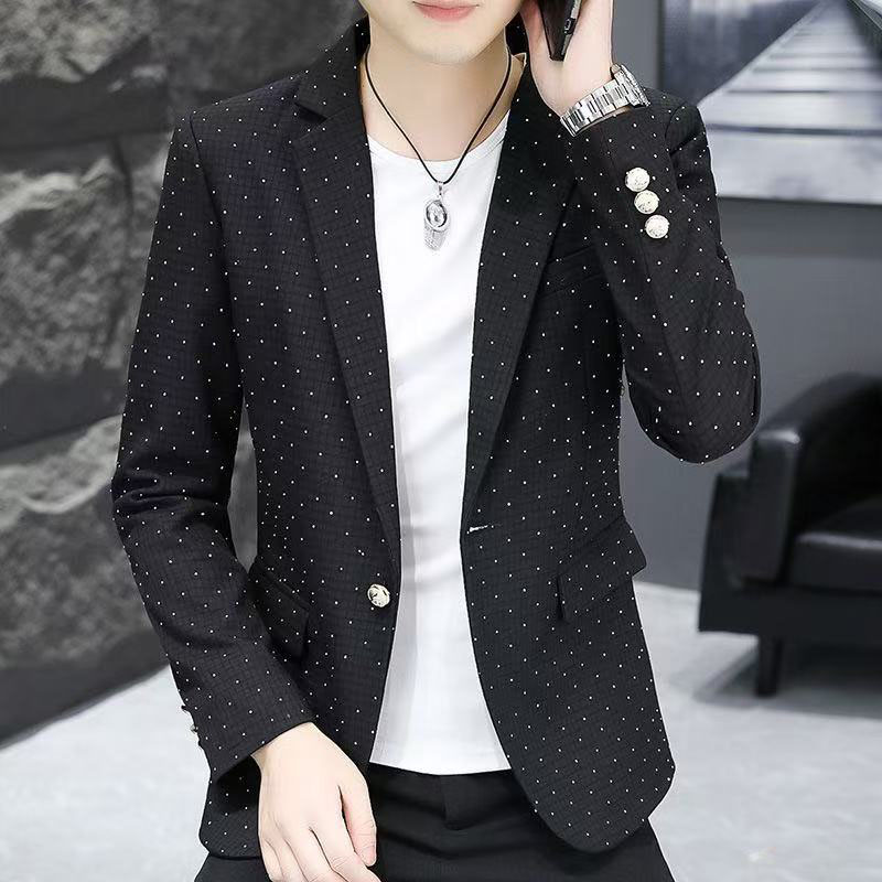 轻奢男士休闲西装韩版修身2026新款帅气春秋季青年潮流小西服外套