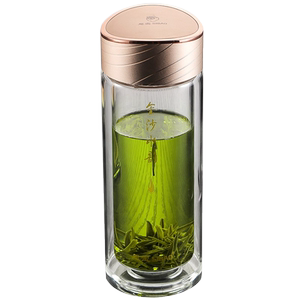 思宝玻璃杯双层玻璃隔热便携水杯