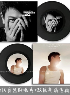 刘德华仿真黑胶唱片周边音乐主题封套海报酒吧墙面装饰品摆件礼物