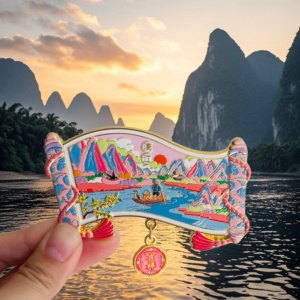 桂林山水甲天下金属冰箱贴漓江城市旅游景点纪念品伴手礼物送人