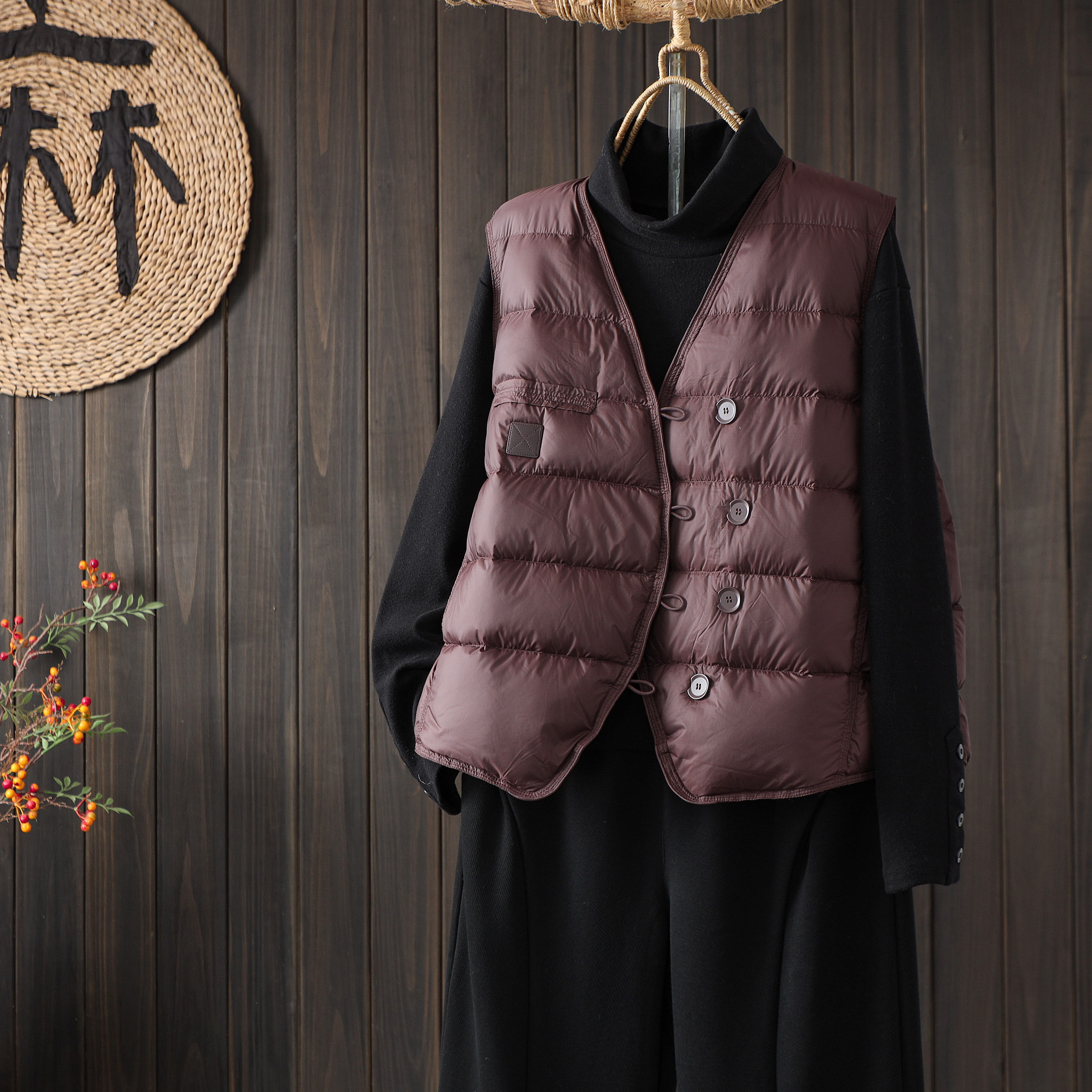 宽松气质百搭洋气无袖坎肩保暖