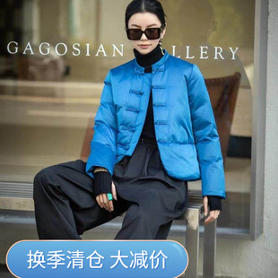 2025冬季新中式复古白鸭绒宽松显瘦女士轻便保暖舒适羽绒服外套