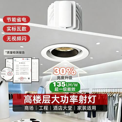 牛眼嵌入式led射灯4000K冷白光