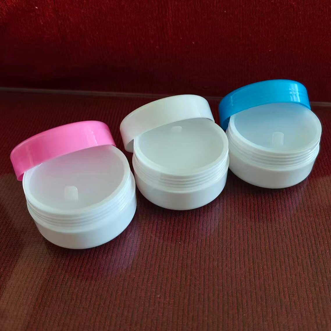 塑料药膏盒空盒子10/20/30克面霜盒化妆品药品分装盒样品盒软膏盒
