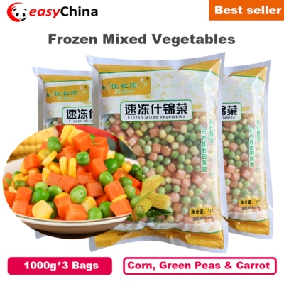 3Kg Frozen Mixed Vegetables Corn, Green Peas & Carrot Mix