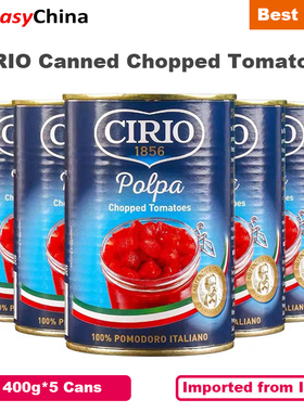 400g*5 Cans of CIRIO Canned Chopped Tomatoes from Italy