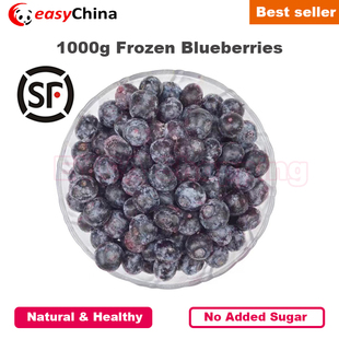 Frozen Freshly Fruits Sugar 1000g Added Blueberries