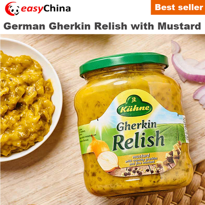 350g German Import Kühne Gherkin Relish Mustard  Gherkins