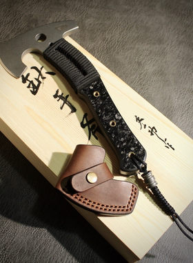 木工工具 钛合金手斧 斧钺  cpm3v粉末钢 精细研磨 参物 堤旁树