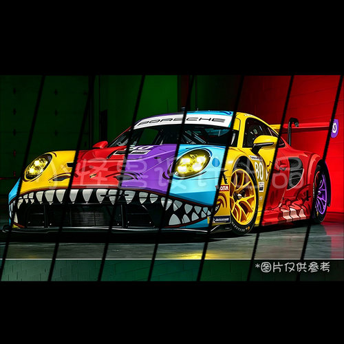 RC1/10 波子 911-AO Racing 霸王龙改色款涂装RC模型拉花贴纸