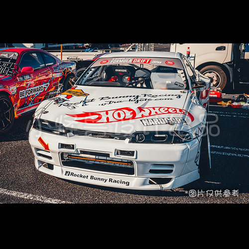 RC 1/10 SKYLINE R32-风火轮 火箭兔漂移特别版漂移车拉花贴纸