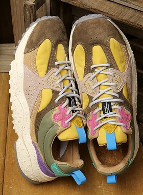 日本代购山雾花野Flower MOUNTAIN WAVES Ocher Olive运动鞋