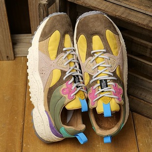 日本代购山雾花野Flower MOUNTAIN WAVES Ocher Olive运动鞋