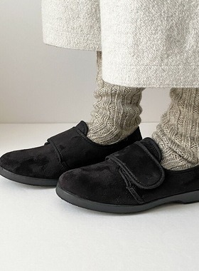 日本代购直邮La Cadena魔术贴低筒围巾鞋女西班牙制超细纤维