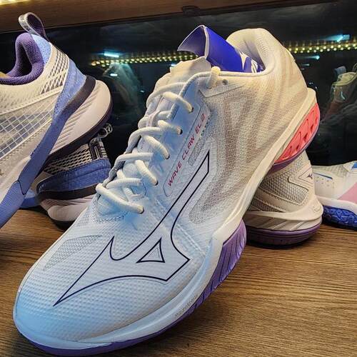 日本代购直邮MIZUNO Wave Claw EL2 FIT羽毛球鞋24新色2E薰衣草紫