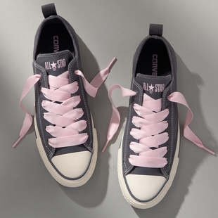 STAR ALL OX限定绸缎鞋 日本代购 带灰粉帆布鞋 直邮converse