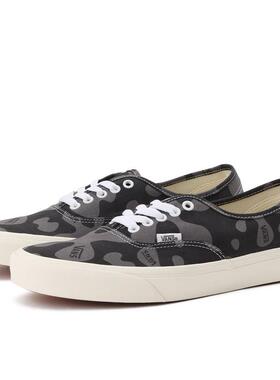 日本代购直邮VANS AUTHENTIC BLOB FLORAL PHA黑灰迷彩休闲板鞋