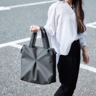日本代购 DOAN简约手提单肩托特包2301大容量A4日本制防水 直邮VIA