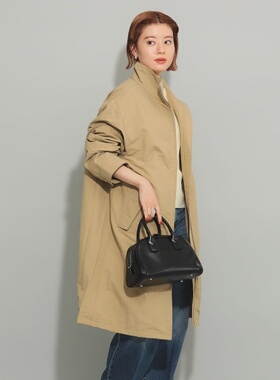 日本代购直邮fred perry Sport Coat立领双拉链外套风衣日常百搭