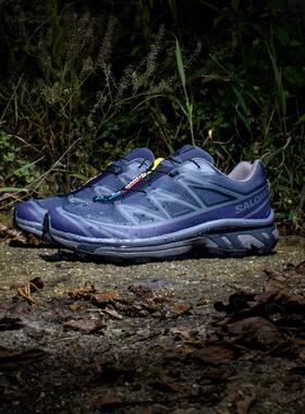 日本代购直邮SALOMON XT-6 GORE-TEX蓝色之夜防水户外运动鞋