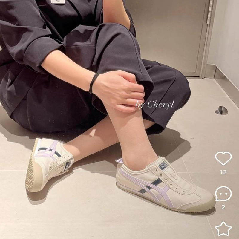 日本代购直邮鬼冢虎MEXICO 66 SLIP onitsuka tiger一脚蹬帆布鞋图片