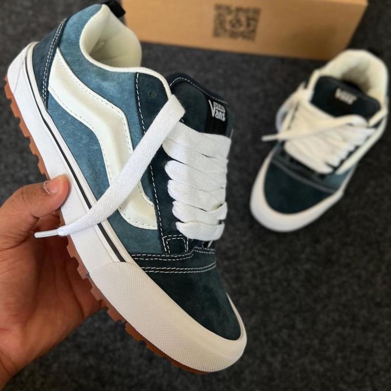 日本包直邮vans KNU SKOOL MTE-1LX麂皮绒面联名防水拼接复古板鞋