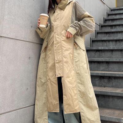 日本代购直邮CIAOPANIC TYPY etsinta拼接百搭休闲女款风衣