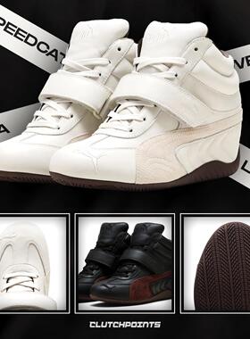 日本代购直邮puma SPEEDCAT WEDGE WNS皮面双色泡泡薄底运动鞋26