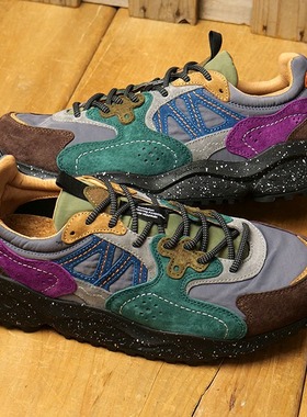 日本代购山雾花野Flower MOUNTAIN SOLIN Dark gray Bottle运动鞋