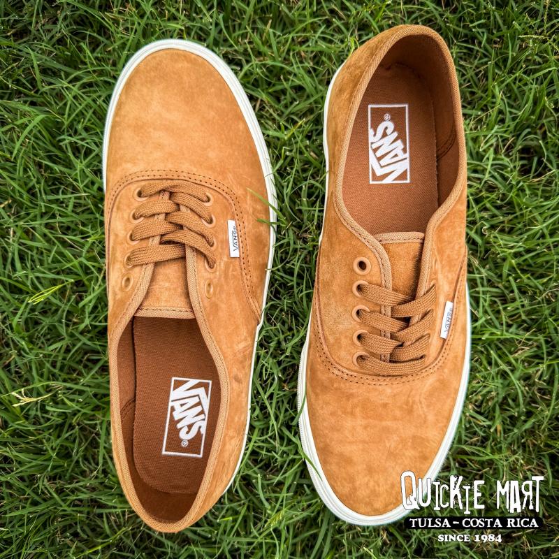日本代购直邮VANS SKATE AUTHENTIC麂皮绒面限定棕休闲运动鞋